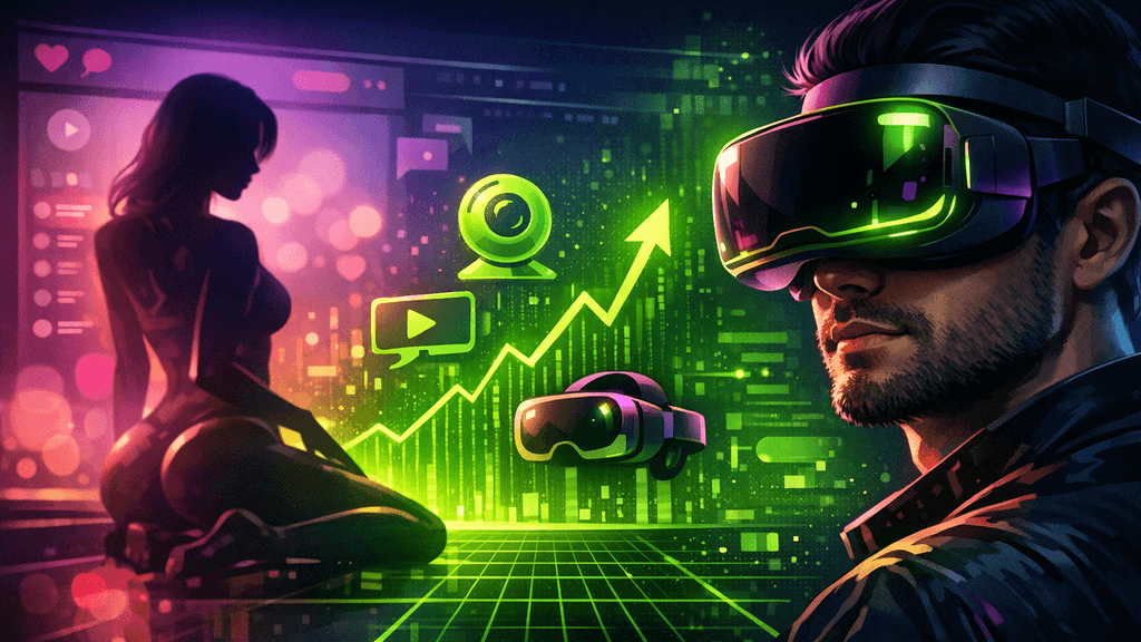 Illustration of virtual reality technology in online platforms, showcasing the future of interactive experiences.